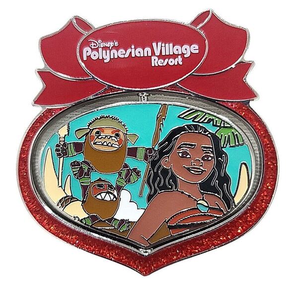 2022 Limited edition Disney Parks Polynesian Village Resort Holiday Pin - Moana - Picture 1 of 2